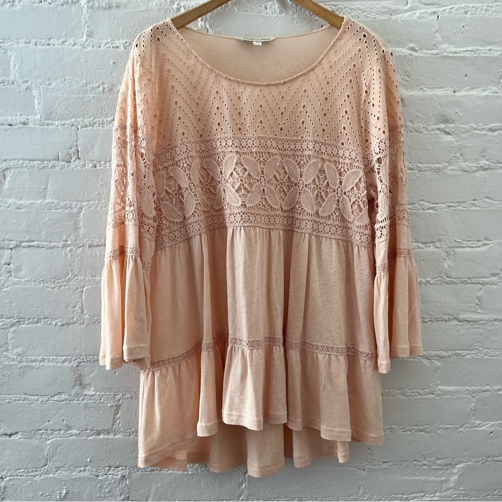 Crimson in Grace Boho Flowy Tunic Top